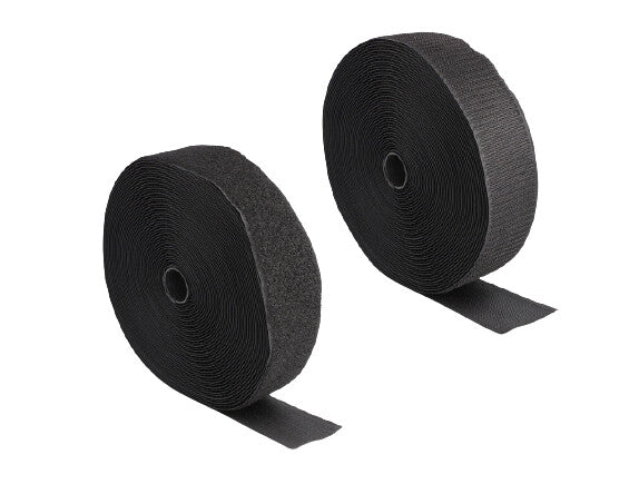 DeLOCK 20854 velcro lynlås Nylon, Polyester Sort