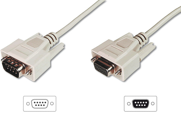 Digitus AK-610203-030-E serielkabel Beige 3 m D-Sub