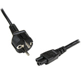 StarTech.com PXTNB3SEU1M el-ledning Sort 1 m CEE7/7 C5 forbinder