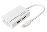 Digitus DB-340509-002-W videokabel adapter 0,2 m Mini DisplayPort DVI-D Hvid