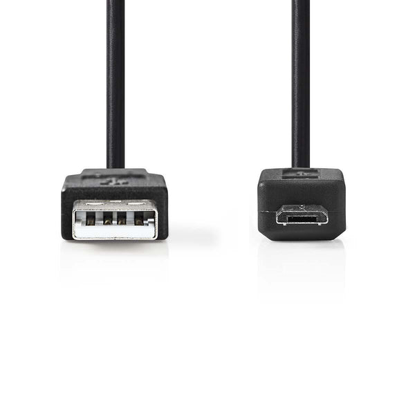Nedis CCGB60500BK30 USB-kabel USB 2.0 3 m USB A Micro-USB B 0,48 Gbit/sek. Sort