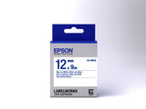 Epson Label Cartridge Standard LK-4WLN Blue/White 12mm (9m) etiketbånd Blå på hvid
