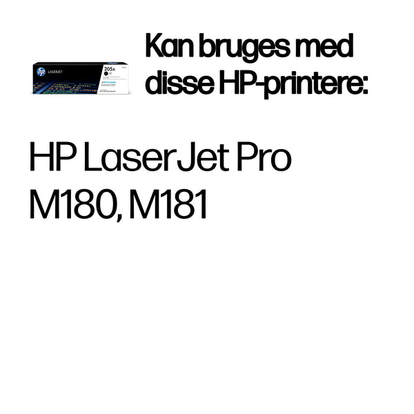 HP Original 205A LaserJet-tonerpatron, sort