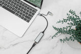 Digitus DN-3028 kabel kønsskifter USB-C USB 3.1 RJ-45 Grå