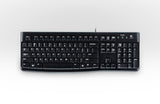 Logitech Keyboard K120 for Business tastatur Kontor USB QWERTY Russisk Sort