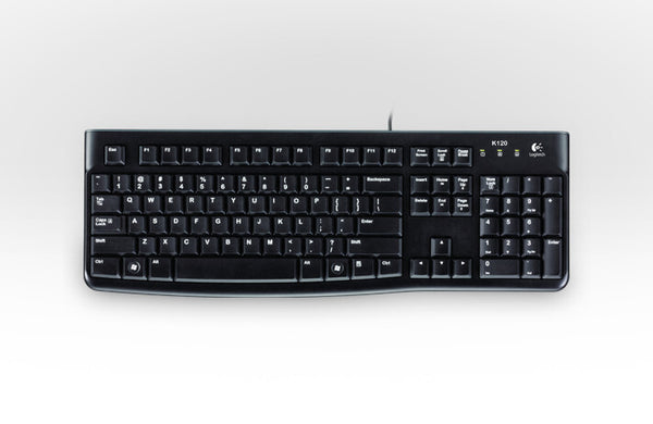 Logitech Keyboard K120 for Business tastatur Kontor USB QWERTY Russisk Sort