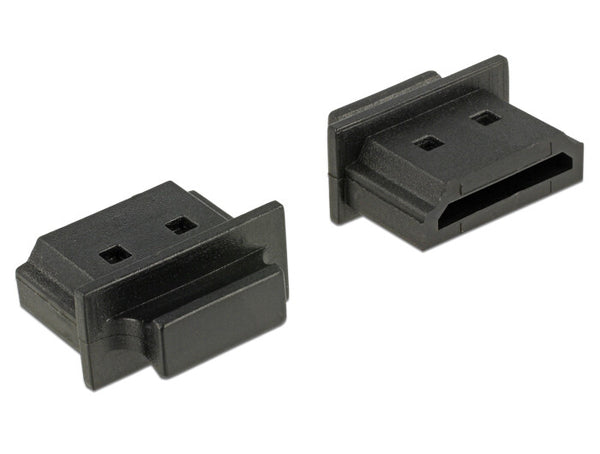 DeLOCK 64029 dækning af sokkel HDMI A Sort 10 stk