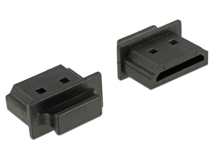 DeLOCK 64029 dækning af sokkel HDMI A Sort 10 stk