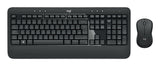 Logitech 920-008690 tastatur Mus inkluderet Universel RF trådløst QWERTZ Ungarsk Sort