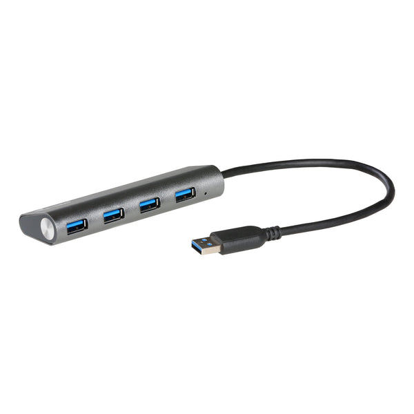 i-tec Metal U3HUB448 interface hub USB 3.2 Gen 1 (3.1 Gen 1) Type-A 5000 Mbit/s Grå