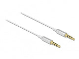 DeLOCK 66073 lydkabel 0,5 m 3.5mm Sølv, Hvid