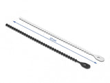 DeLOCK 19506 kabelsamler Perleisoleret kabelbinder Polyamid Sort, Hvid 100 stk