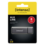 Intenso Alu Line USB-nøgle 8 GB USB Type-A 2.0 Anthracit
