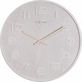 NeXtime 3096WI Væg- og bordur Kvartsur Cirkel Hvid