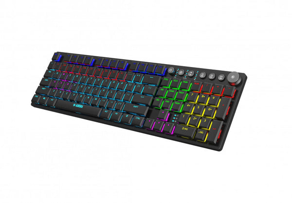 iBox AURORA K-6 tastatur Universel RF trådløs + Bluetooth QWERTY Engelsk Sort