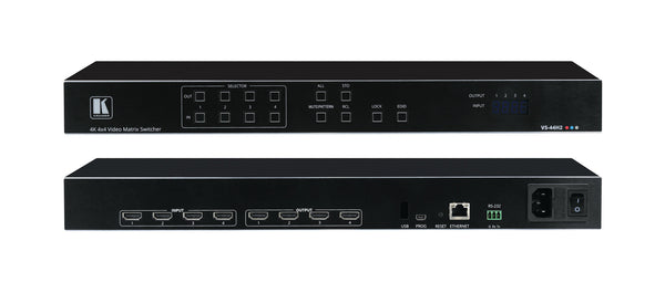 Kramer Electronics VS-44H2 AV matrix omskifter Indbygget skærm