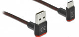DeLOCK 85278 USB-kabel USB 2.0 2 m USB A USB C Sort