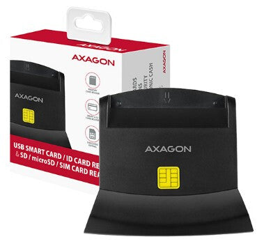 Axagon CRE-SM2 smartcard læser Indendørs USB USB 2.0 Sort