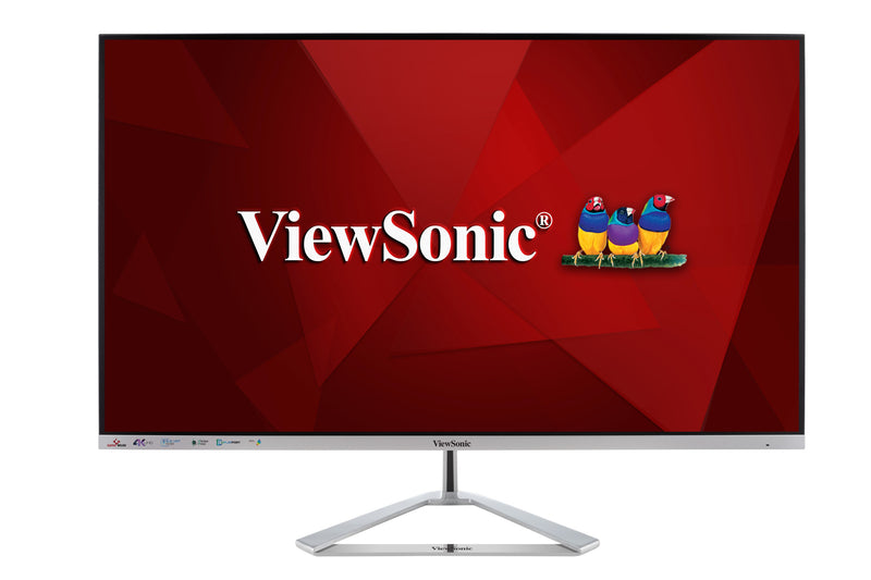 Viewsonic VX Series VX3276-4K-mhd computerskærm 81,3 cm (32") 3840 x 2160 pixel 4K Ultra HD LED Sølv