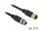 DeLOCK 12640 sensor- & aktuatorkabel 2 m M8 Sort