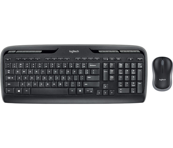 Logitech Wireless Combo MK330 tastatur Mus inkluderet Hjem USB QWERTY UK engelsk Sort
