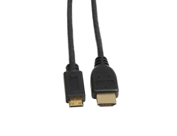 Prokord MiniHDMI M-HDMI M 001 HDMI-kabel 1 m HDMI Type A (Standard) HDMI Type C (Mini) Sort