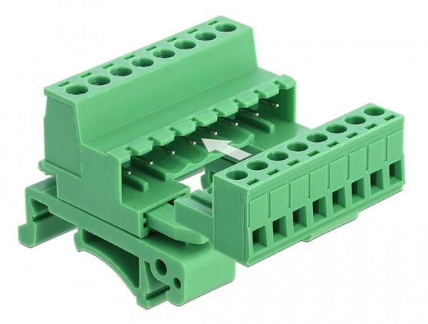 DeLOCK 66081 termisk blok 8-pin Grøn