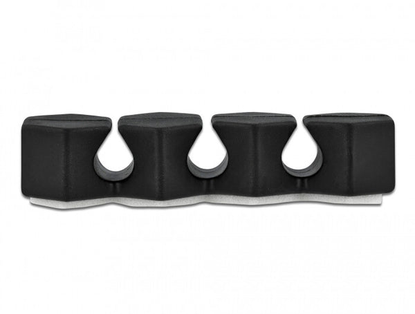 DeLOCK 18329 kabelorganisator Kabelholder Sort, Grå, Hvid 6 stk