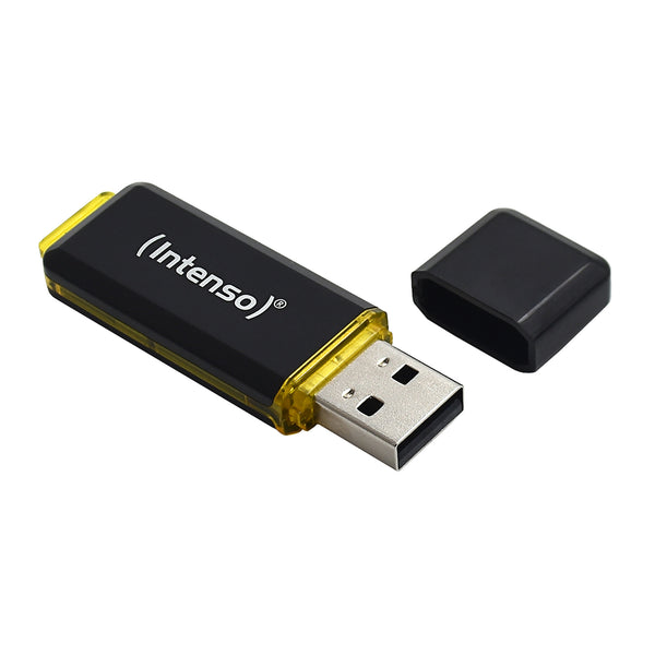 Intenso High Speed Line USB-nøgle 64 GB USB Type-A 3.2 Gen 1 (3.1 Gen 1) Sort, Gul