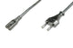 Digitus AK-440104-018-S el-ledning Sort 1,8 m C7 forbinder