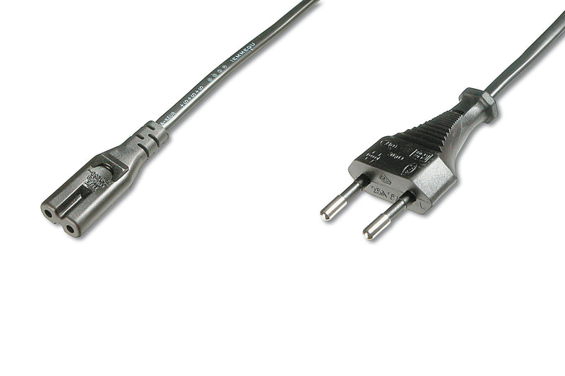 Digitus AK-440104-018-S el-ledning Sort 1,8 m C7 forbinder