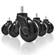 Sharkoon SW10 Sort PU plast Castorhjul