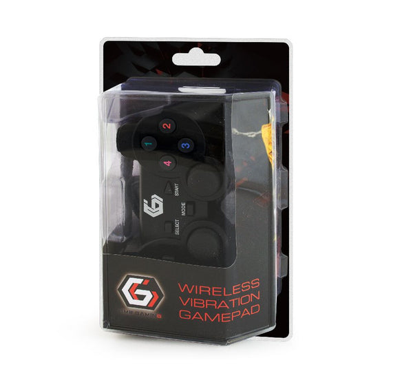 Gembird JPD-WDV-01 spil-controller Sort RF Gamepad PC, Playstation 2, Playstation 3