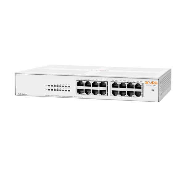 HPE Aruba Networking Aruba Instant On 1430 16G Ikke administreret L2 Gigabit Ethernet (10/100/1000) 1U Hvid