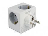 DeLOCK 11496 strømstik adapter Type F Hvid