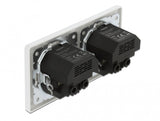 DeLOCK 11475 stikkontakt CEE 7/3 + USB Hvid