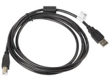 Lanberg CA-USBA-11CC-0018-BK USB-kabel USB 2.0 1,8 m USB B 0,48 Gbit/sek. Sort