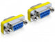 DeLOCK 65008 kabel kønsskifter Sub-D9 Blå, Sølv