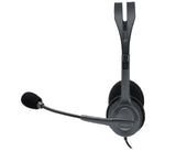 Logitech 981-000593 hovedtelefoner/headset Ledningsført Kontor/Callcenter Sort