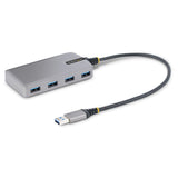 StarTech.com 5G4AB-USB-A-HUB interface hub USB 3.2 Gen 1 (3.1 Gen 1) Type-A 5000 Mbit/s Grå