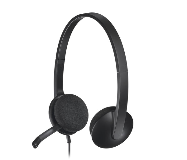 Logitech H340 USB Headset Ledningsført Kontor/Callcenter USB Type-A Sort