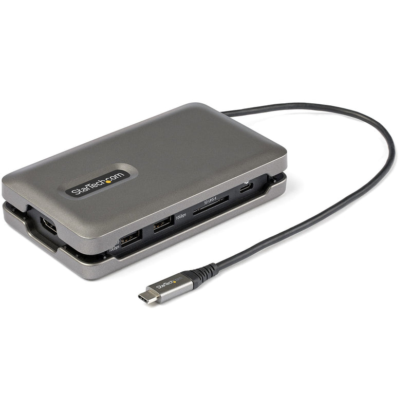 StarTech.com DKT31CSDHPD3 dockingstation Ledningsført USB 3.2 Gen 2 (3.1 Gen 2) Type-C Grå
