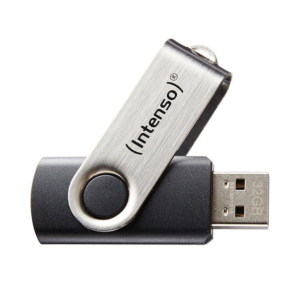 Intenso Basic Line USB-nøgle 16 GB USB Type-A 2.0 Sort, Sølv