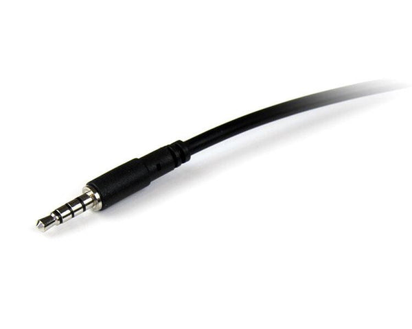 StarTech.com 1m 3.5mm/3.5mm lydkabel Sort