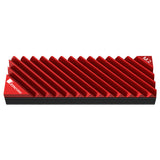 Jonsbo M.2-3 RED Computerkølesystem Solid-state drev Køleplade/køler Sort, Rød 1 stk