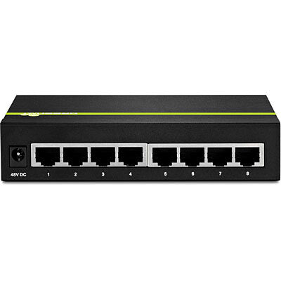 Trendnet TPE-TG80G netværksswitch Ikke administreret Strøm over Ethernet (PoE) Sort