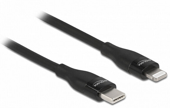 DeLOCK 86636 Lightning kabel 0,5 m Sort