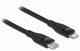 DeLOCK 86636 Lightning kabel 0,5 m Sort