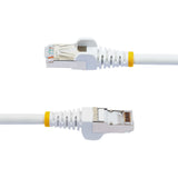 StarTech.com NLWH-50C-CAT6A-PATCH netværkskabel Hvid 0,5 m S/FTP (S-STP)