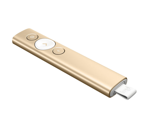 Logitech Spotlight trådløs præsentationsenhed Bluetooth/RF Guld